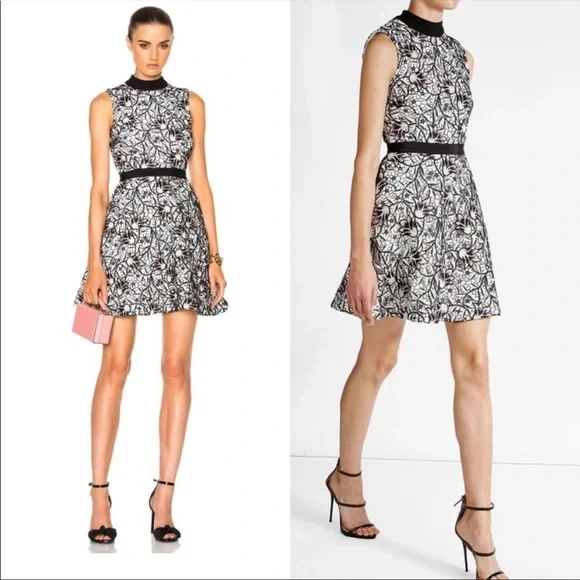 Self-Portrait Dresses Self Portrait Black White Pink